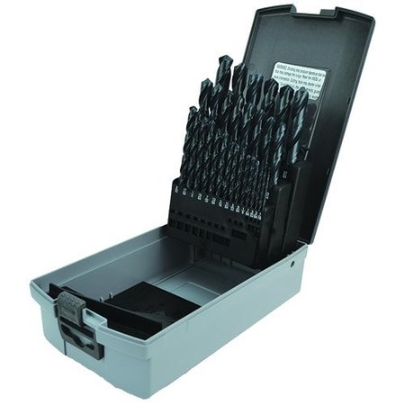 MORSE Jobber Length Drill Set, Series 8035, Imperial System of Measurement, 116 Minimum Drill Bit Size,  18400